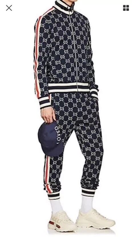 gucci tracksuit black|gucci jacquard tracksuit.